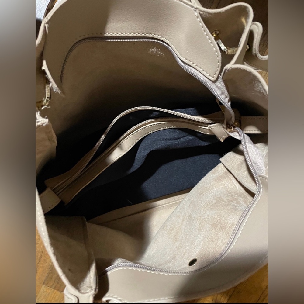 Yoki Taupe Satchel with Tassel - Picture 12 of 12